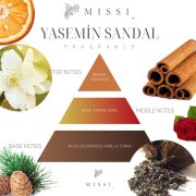 100 ml Çiçek Taşlı Yasemin Sandal Oda Kokusu