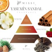 100 ml Çiçek Taşlı Yasemin Sandal Oda Kokusu