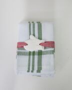 Yeşil Şeritli 2'li Kurulama Bezi Hediye Seti