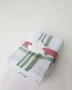 Yeşil Şeritli 2'li Kurulama Bezi Hediye Seti