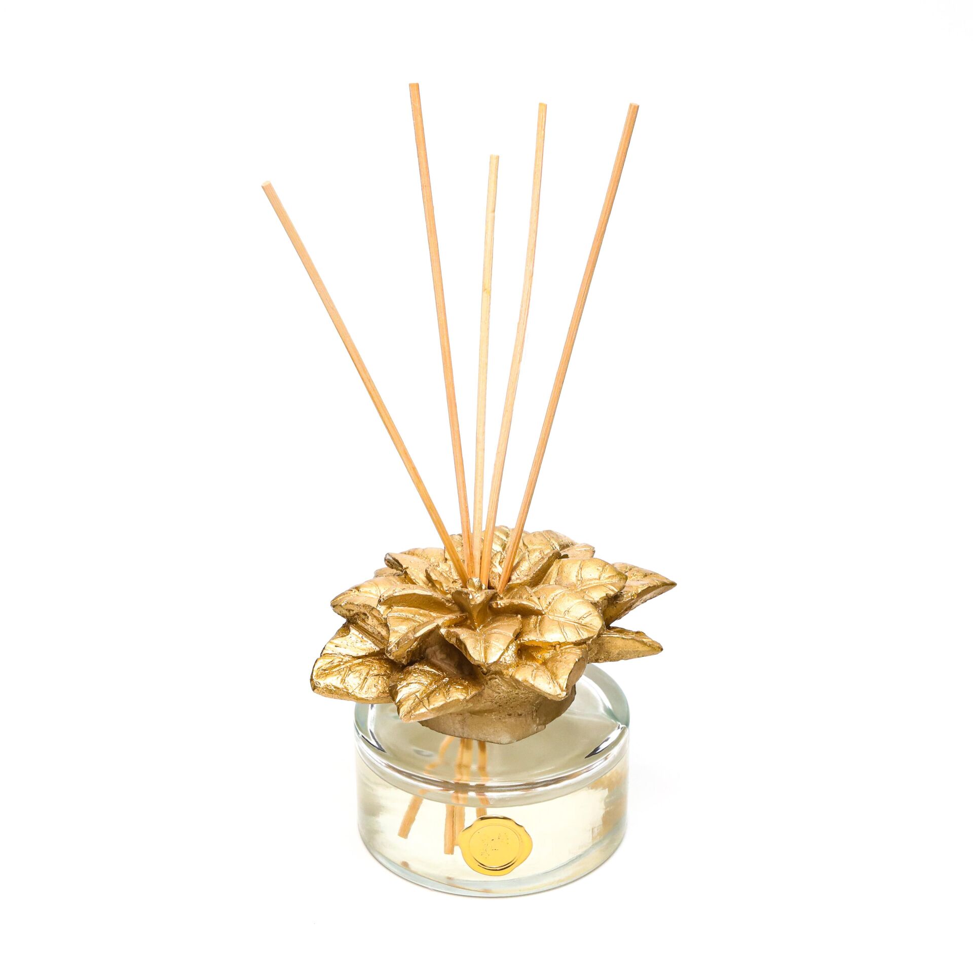 150 ml Gold Çiçek Taşlı Bambu Çubuklu Apple&Cinnamon Oda Kokusu