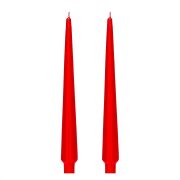 2li Kırmızı Piramit Şamdan Mum Seti-33 cm