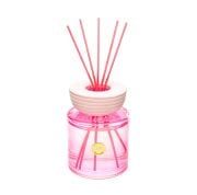 500 ml Pembe Cam Şişe Bambu Çubuklu Iris Pudra Oda Kokusu