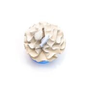 500 ml Mavi Cam Şişe Mercan Seramik Taşlı Bambu Çubuklu Aqua Mediterian Oda Kokusu