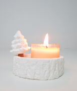 MİSSİ ODUN ÇAM AĞACI FİGÜRLÜ MUMLUK SETİ