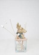 250 ml Gold Geyik Dekoralu Masif Ahşap Kapaklı Spice Orange Oda Kokusu