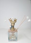 250 ml Gold Geyik Dekoralu Masif Ahşap Kapaklı Spice Orange Oda Kokusu