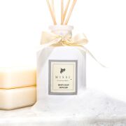 110 ml Ekru Silindir Şişe Beyaz Sabun Oda/Banyo Kokusu