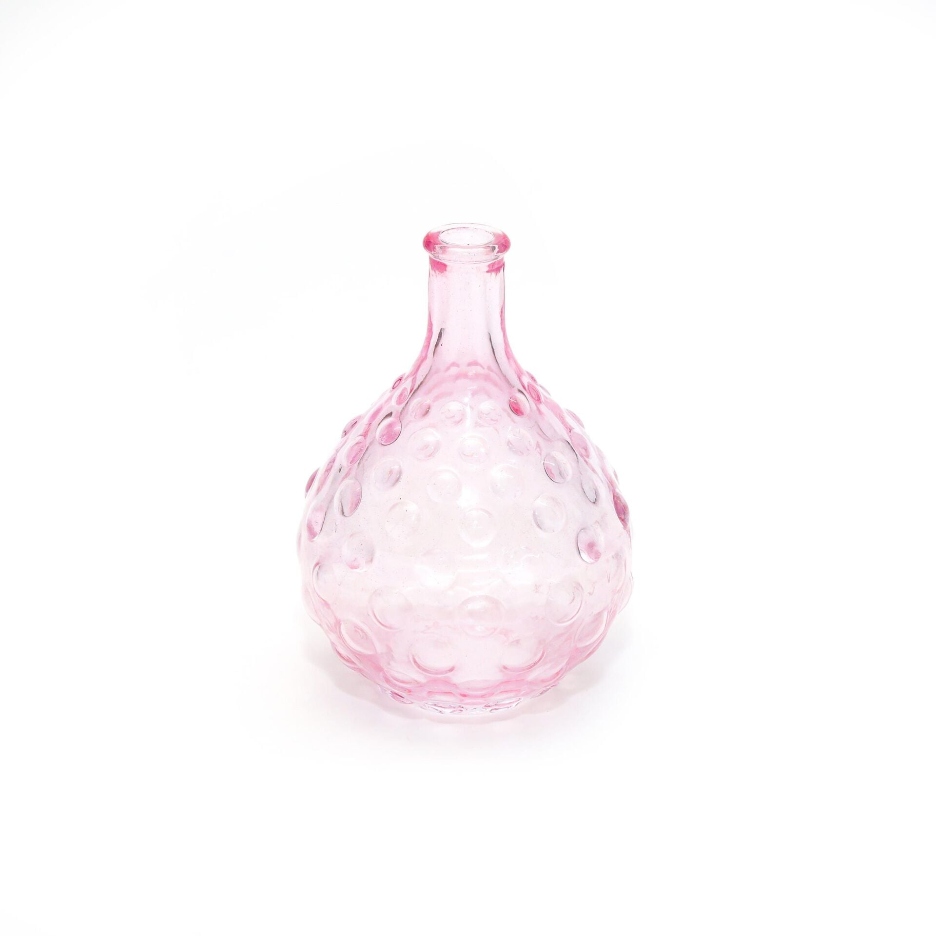 Pembe Bubble Cam Vazo (15 cm)