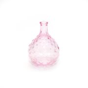 Pembe Bubble Cam Vazo (15 cm)