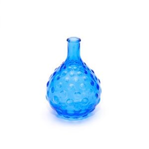 Saks Mavisi Bubble Cam Vazo (15 cm)