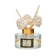 Yılbaşı 150 ml Kozalak Seramik Taşlı Bambu Çubuklu Amber Wood Oda Kokusu