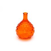 Turuncu Bubble Cam Vazo (15 cm)