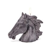 Dekoratif At Kafası Mum ANTRASİT