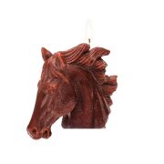 Dekoratif At Kafası Mum ANTRASİT