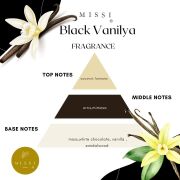 130 ml Ekru Çiçek Seramik Taş Bambu Çubuklu Black Vanilya Oda Kokusu