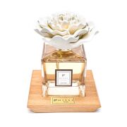 500 ml Masif Ahşap Kaideli Kare Şişe Dark Amber Oda Kokusu