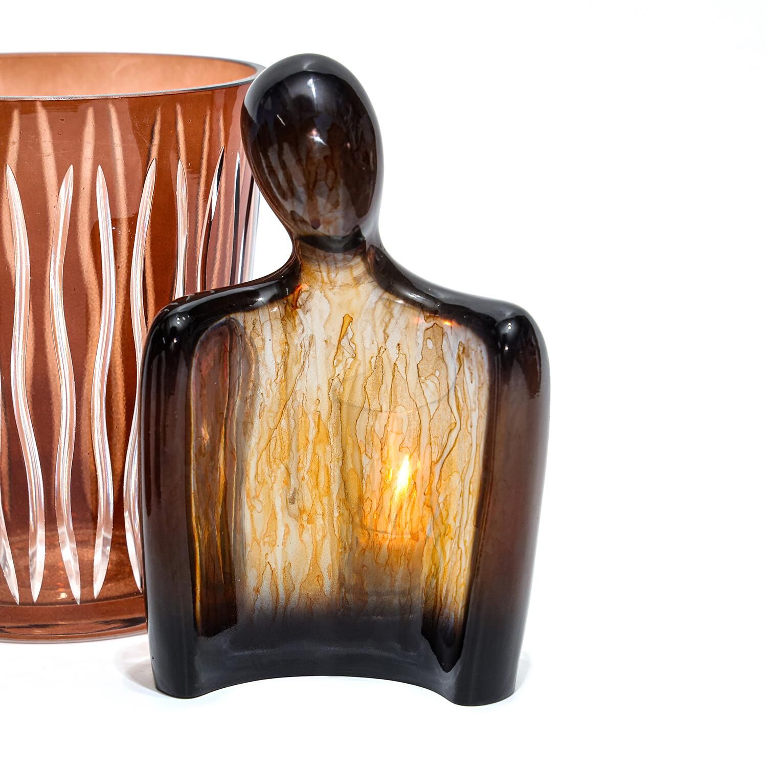 Arun Heykel- Transparan Kahverengi Batik (19 cm)