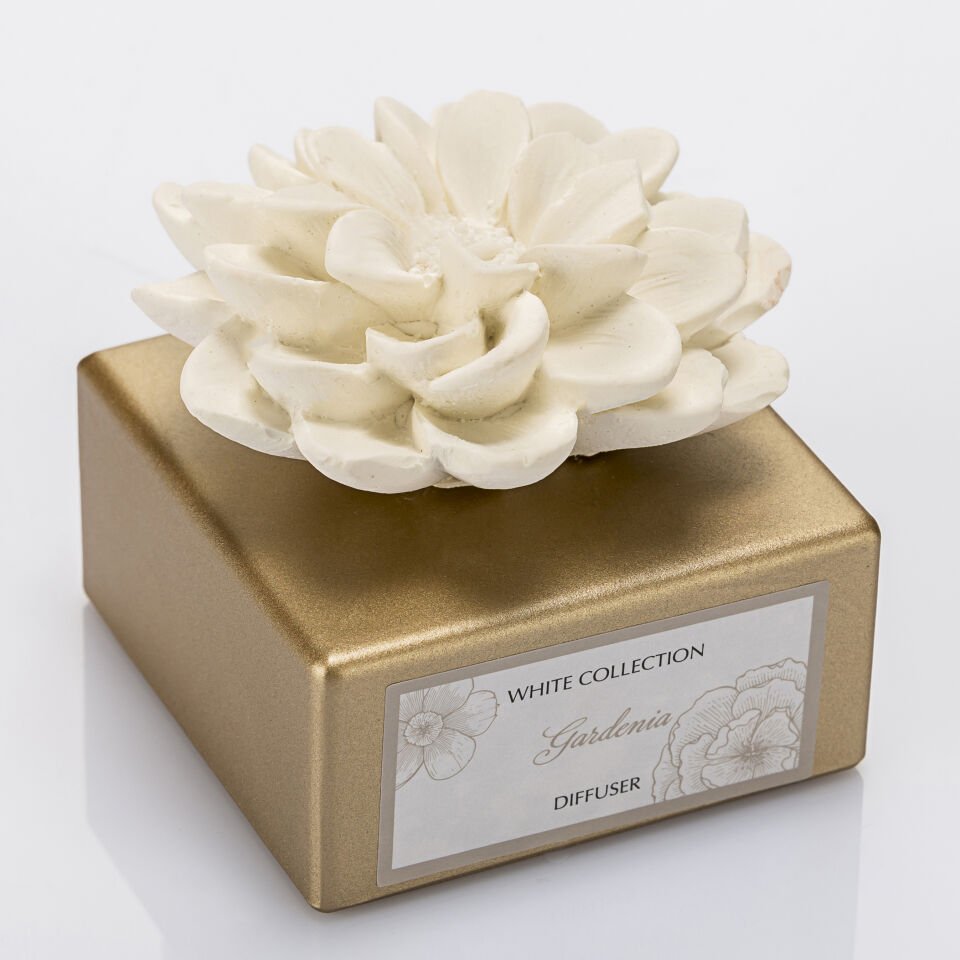 50 ml Gold Papatya Seramik Taşlı Gardenya Oda Kokusu