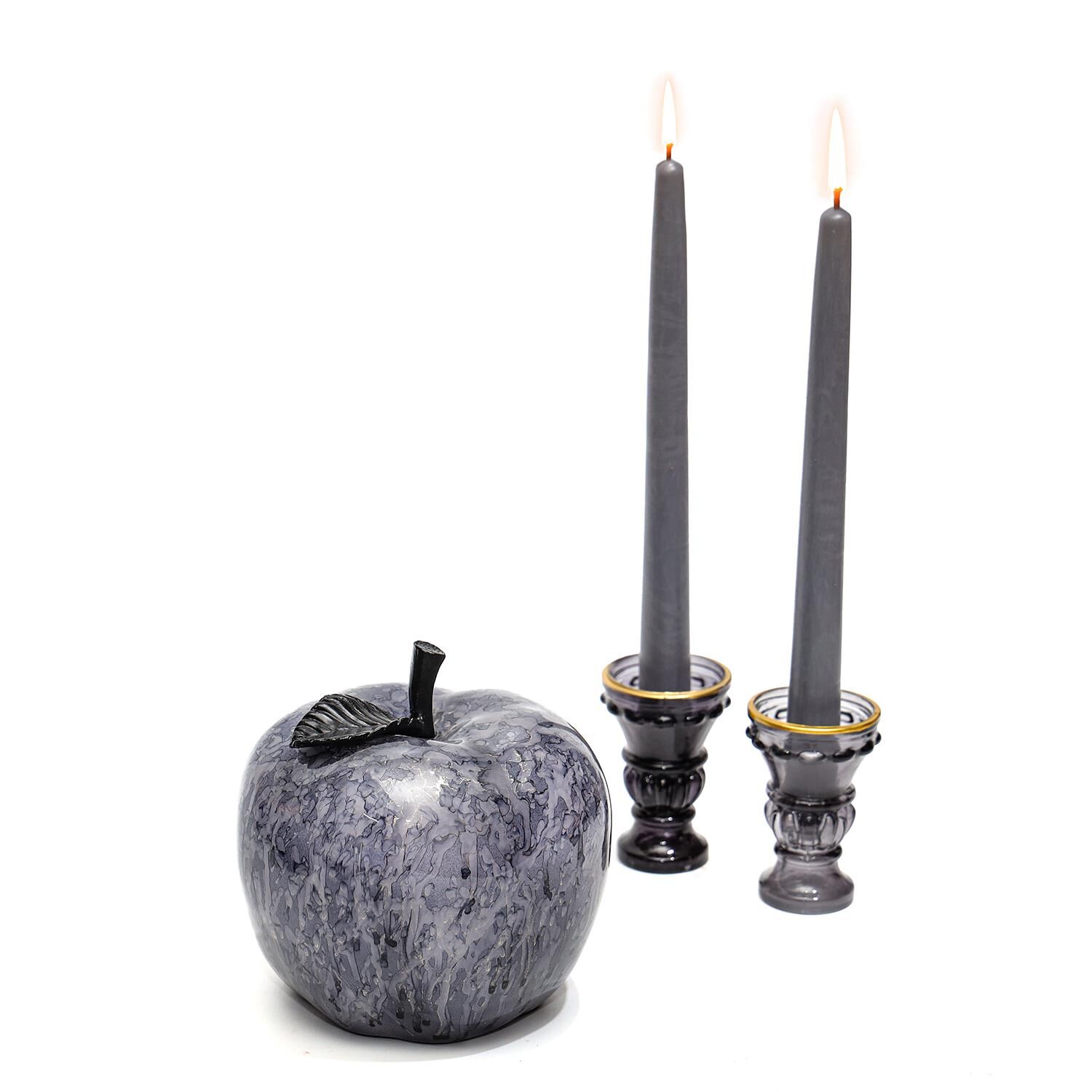 Dekoratif Black Apple Heykel (16 cm)