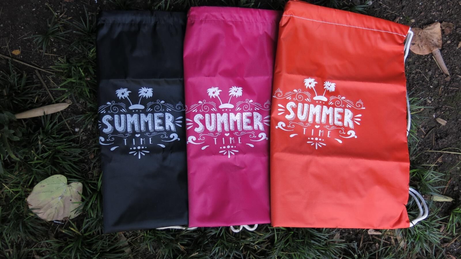 SİYAH SUMMER SLOGANLI SU GEÇİRMEZ SIRT ÇANTASI