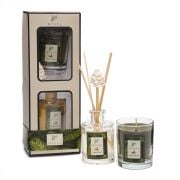 Yılbaşı Amber Wood Hediye Seti (Oda kokusu&Vegan Mum)