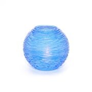 Mavi Elegance Yuvarlak Cam Vazo