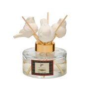 Yılbaşı 150 ml Kuş Seramik Taş Bambu Çubuklu Spice Orange Oda Kokusu