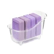 Dekoratif Küvetli 4 adet Mor Sabun Banyo Seti