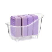 Dekoratif Küvetli 4 adet Mor Sabun Banyo Seti