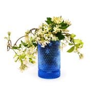 Saks Mavisi Diamond Cam Vazo/Mumluk (17 cm)