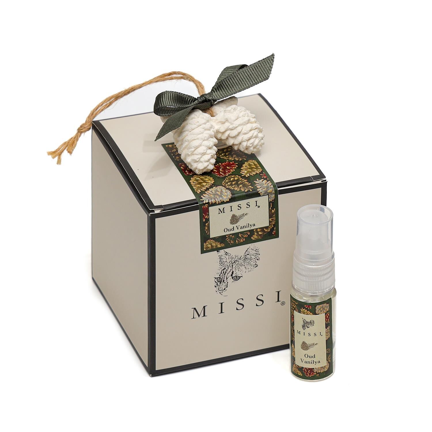 Yılbaşı Kozalak Oud Vanilya Aroma Harmony Set (6 adet)