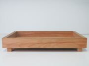 Ayaklı Masif Ahşap Çok Amaçlı Dekoratif Tepsi