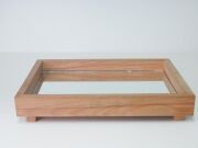 Ayaklı Masif Ahşap Çok Amaçlı Dekoratif Tepsi