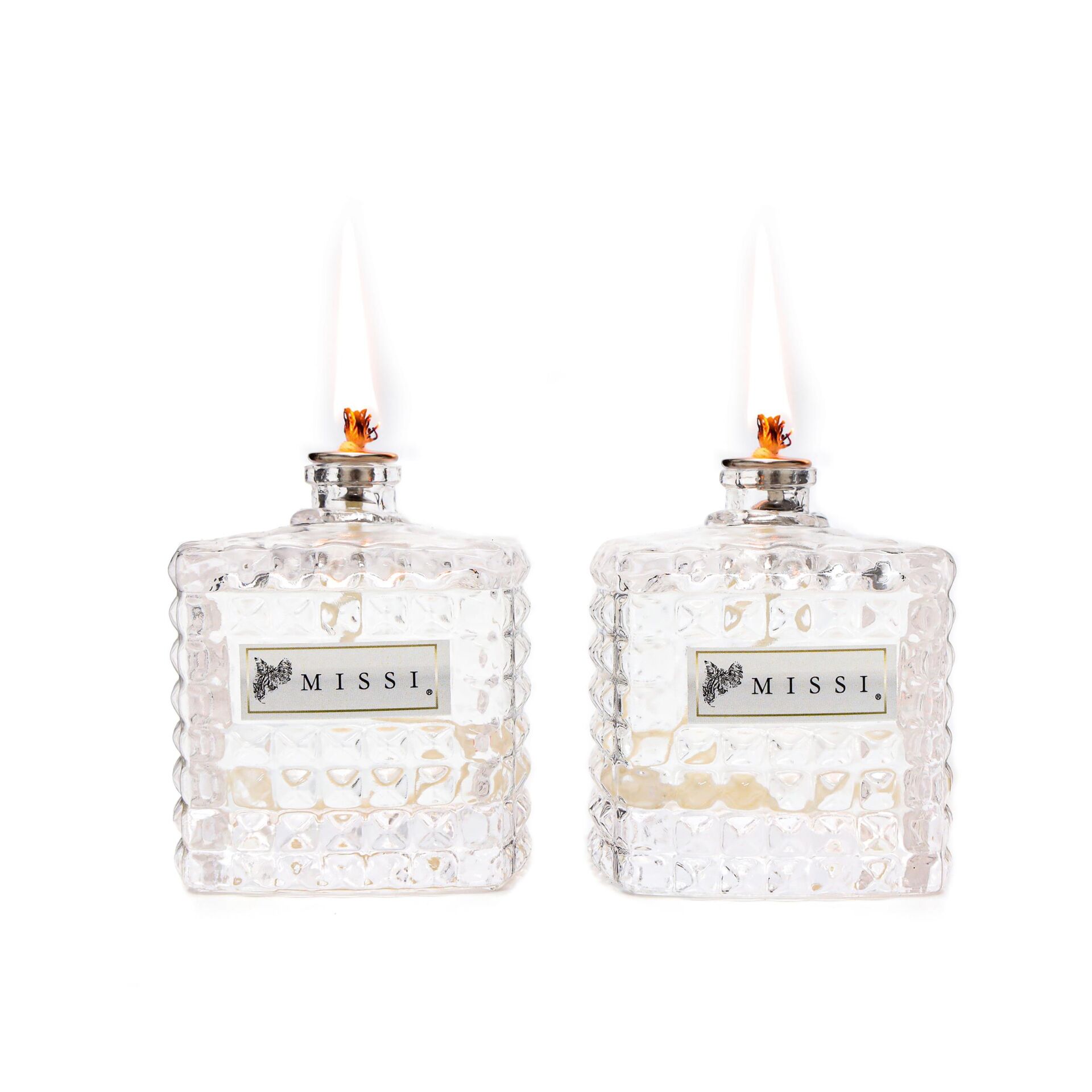 2'li Black Vanilya Kokulu Kare Kristal Cam Şişe Kandil Seti ( 2X100 ml)