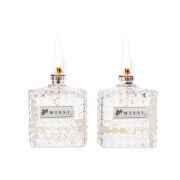 2'li Black Vanilya Kokulu Kare Kristal Cam Şişe Kandil Seti ( 2X100 ml)