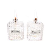 2'li Black Vanilya Kokulu Kare Kristal Cam Şişe Kandil Seti ( 2X100 ml)