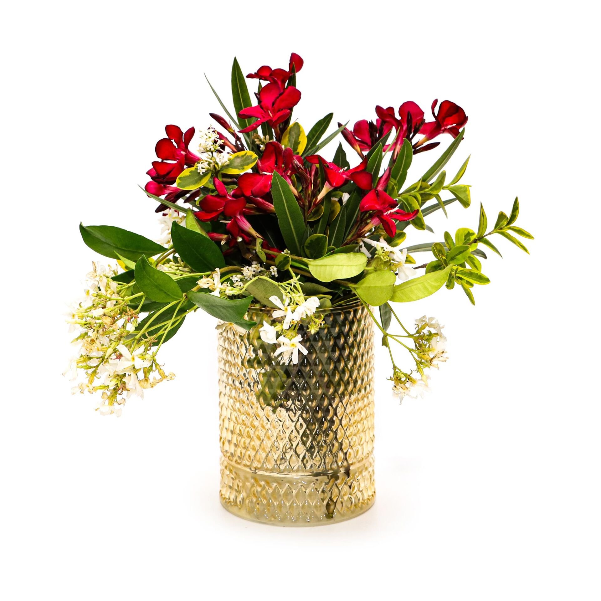 Amber Diamond Cam Vazo/Mumluk(14 cm)