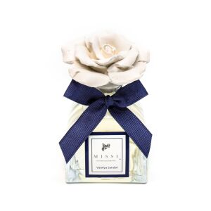 130 ml Lotus Şişe Seramik Taşlı Vanilya Sandal Oda Kokusu