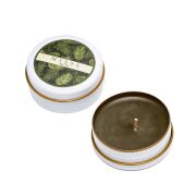 Yılbaşı Amber Wood Kokulu Vegan Teneke Mum