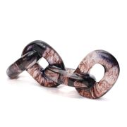 Dekoratif Transparan Kalın Kahverengi Zincir (26 cm)