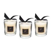 Üçlü Pırıltı Mum Seti - Black Vanilya
