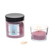 Black Orchid Kokulu Lila Yaratıcı İnci Tozu Mum (30 adet fitil ile birlikte)-250 gr