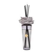 400 ml Siyah Konik Cam Şişe Seramik Taş Bambu Çubuklu Black Vanilya Oda Kokusu