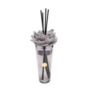 400 ml Siyah Konik Cam Şişe Seramik Taş Bambu Çubuklu Black Vanilya Oda Kokusu