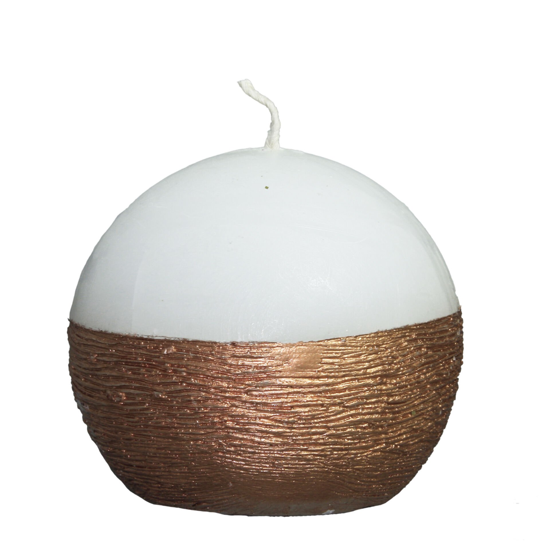 Bakır Taramalı 8 cm Top Mum