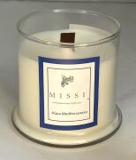 Ahşap Fitilli Aqua Mediterranean Vegan Mum