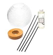 Elegance Yuvarlak Cam Hanımeli Oda Kokusu&Vazo