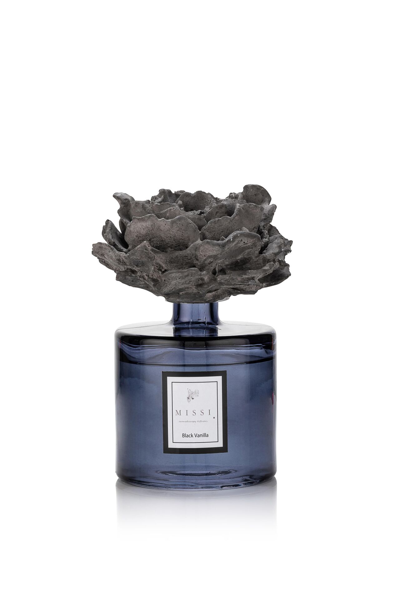 500 ml Oda Kokusu İçin Antrasit Gül Yedek Fitilli Taş