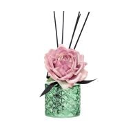 Kristal Gül Serisi- Yeşil Cam/White Jasmine Oda Kokusu